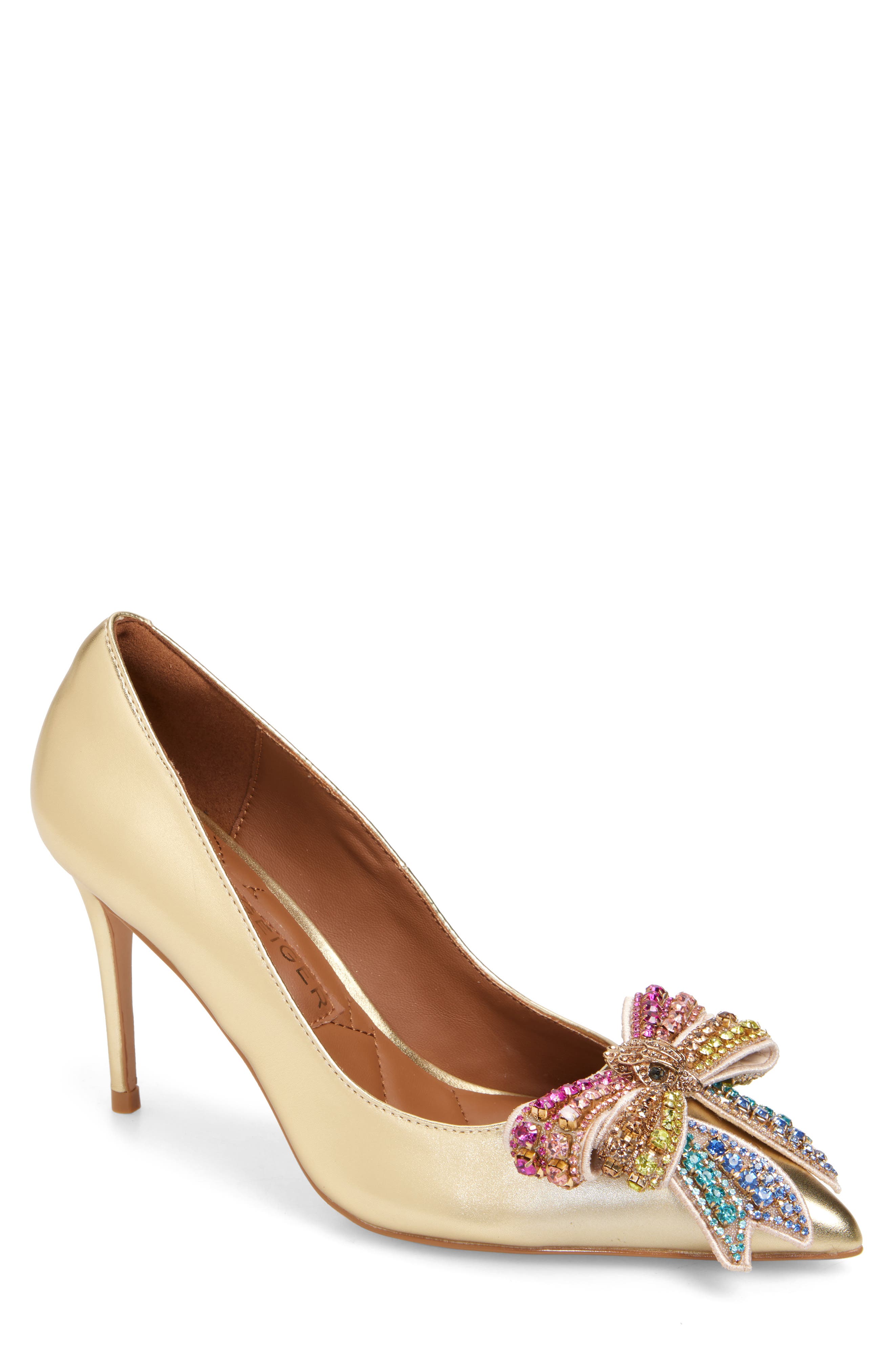 Kurt Geiger London Belgravia Bow Pointed Toe Pump, Main, color, 