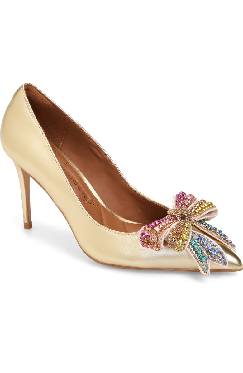 Kurt Geiger London Belgravia Bow Pointed Toe Pump, Main, color,
