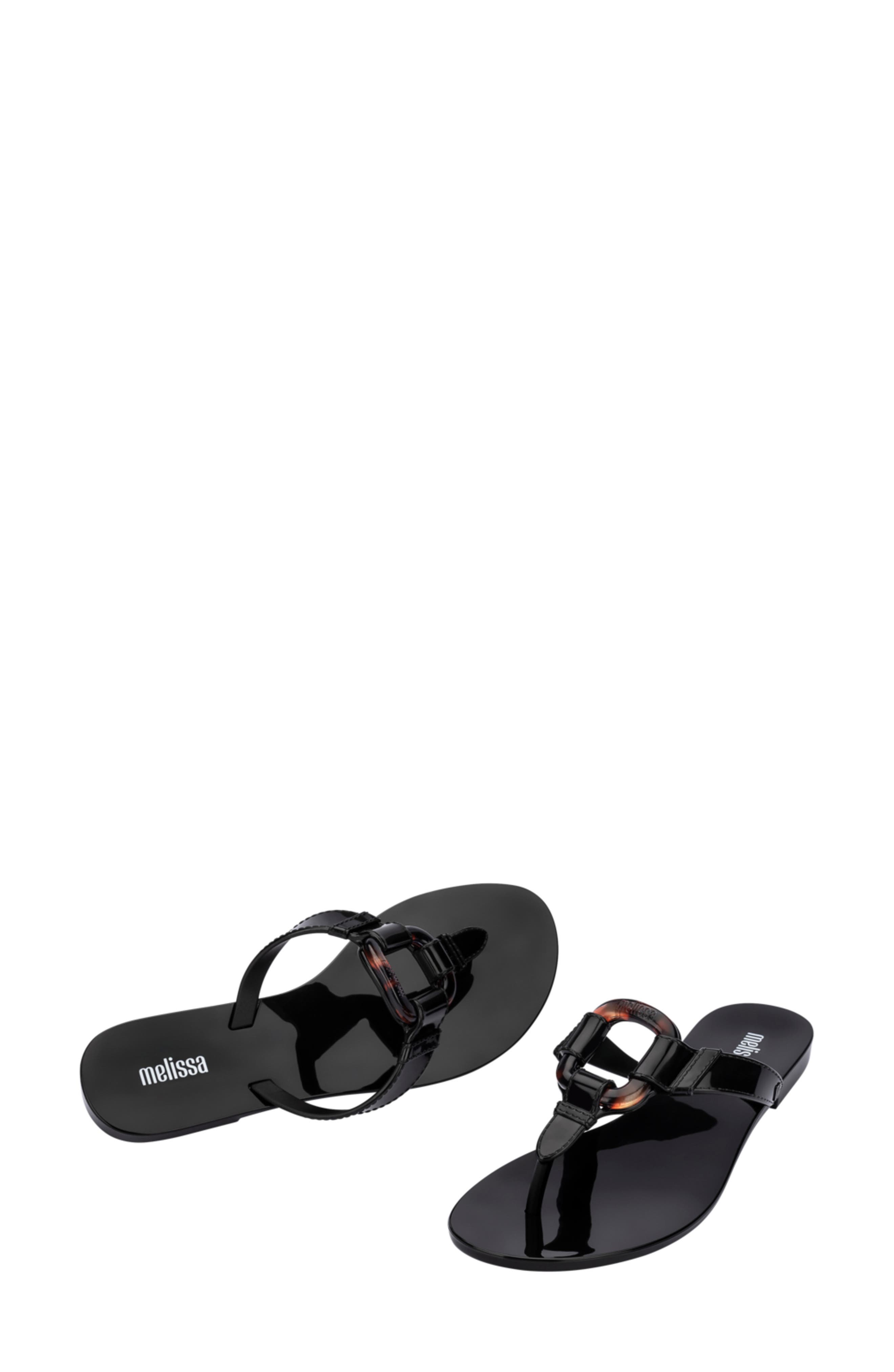 Melissa Olivia Sandal, Alternate, color, Black