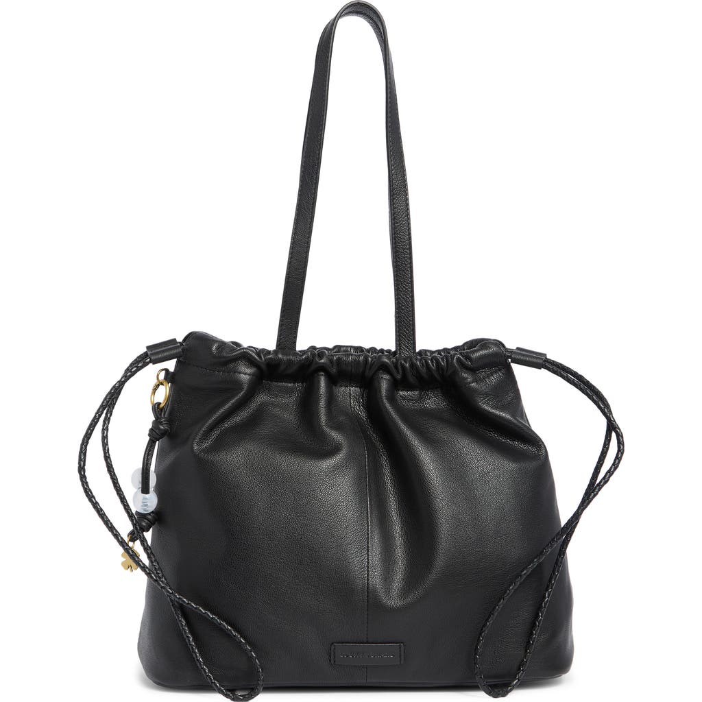 Lucky Brand Tily Leather Bucket Tote Bag in Black Goat Ddm Le at Nordstrom Rack
