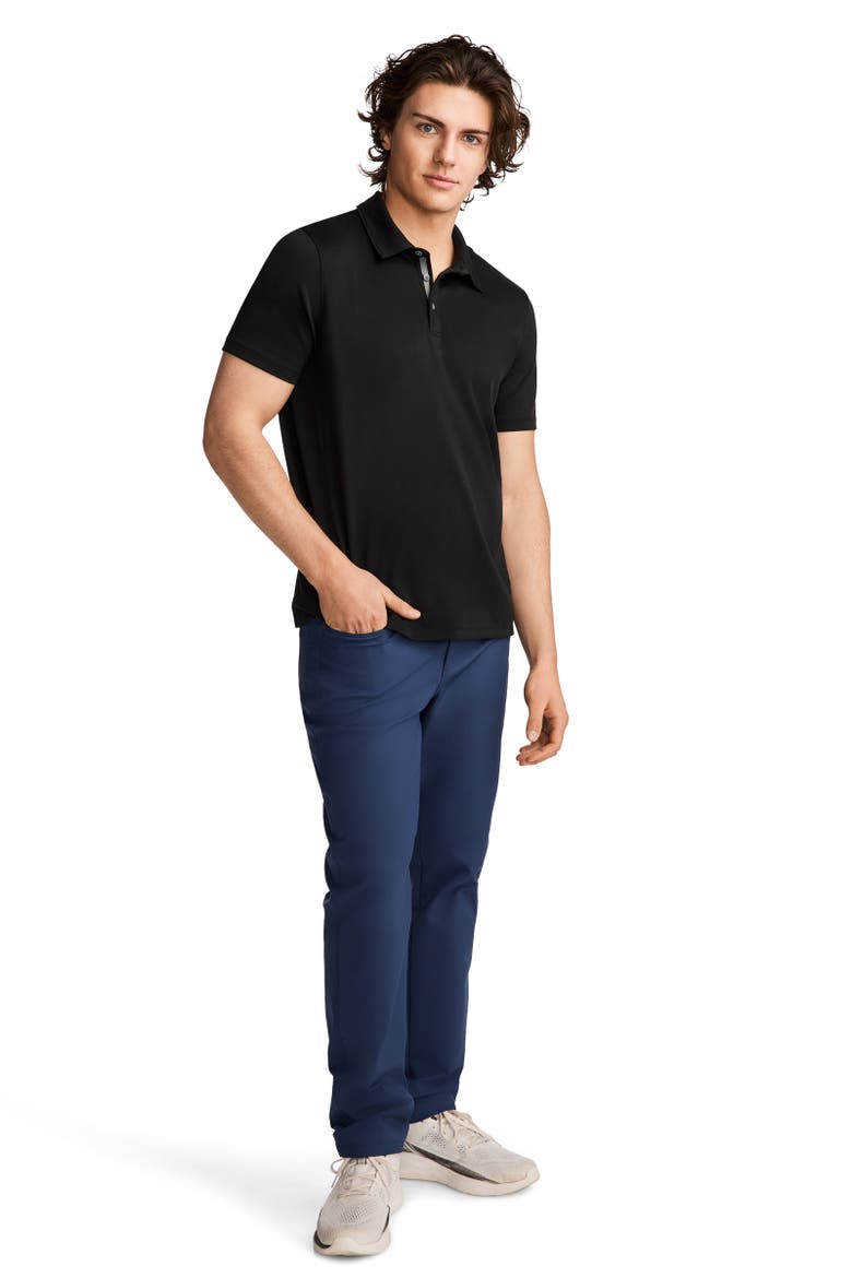 Mens EverActive Tech Pique Polo, Alternate, color, Black