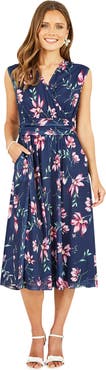 Yumi Mesh Stretch Midi Dress