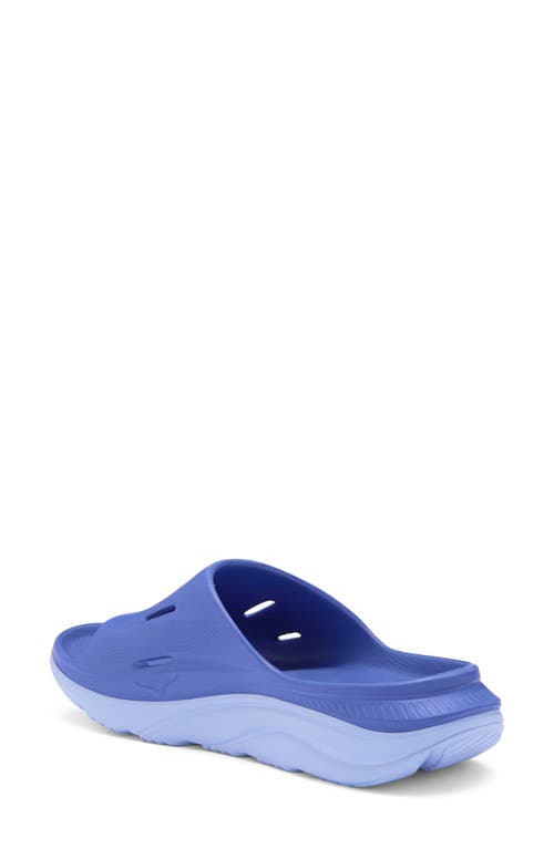 Hoka Gender Inclusive Ora Recovery Slide 3 Sandal In Stellar Blue/mirage
