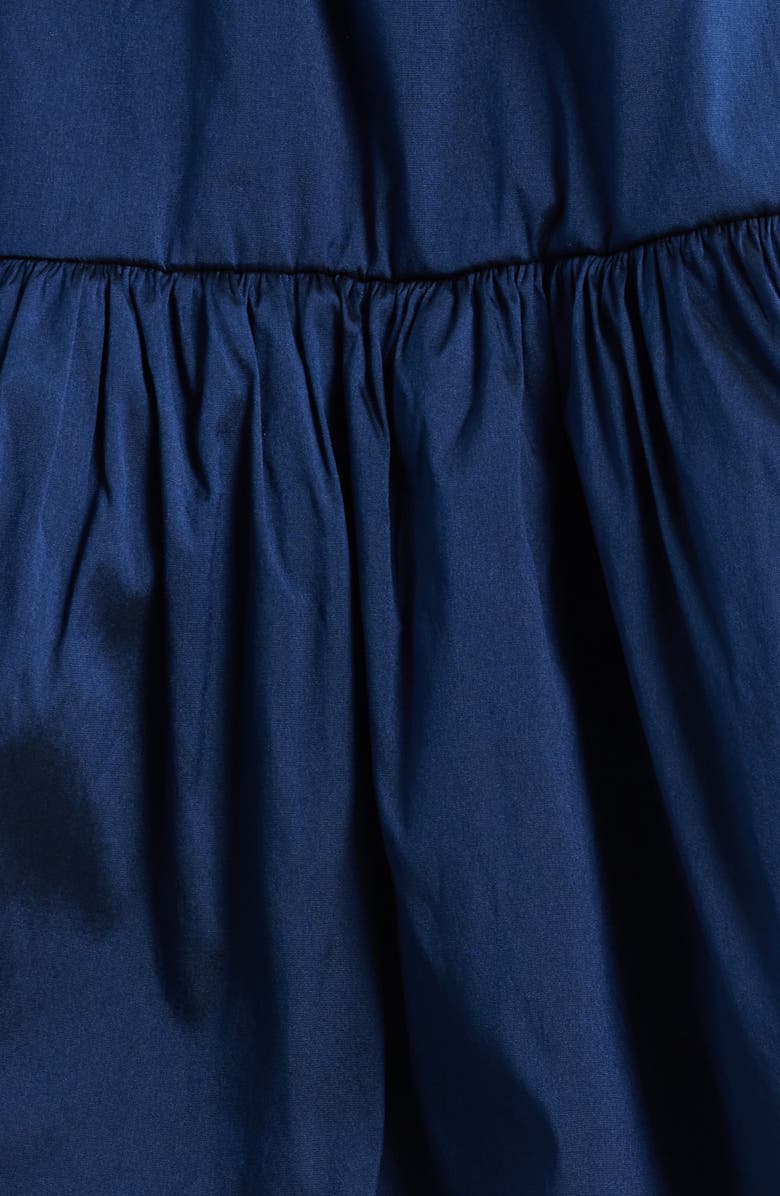 Eliza J Ruffle Skirt Sleeveless Cocktail Dress, Alternate, color, Navy