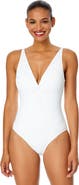 Anne Cole Women's Live In Color Plunge Twist One Piece Swimsuit