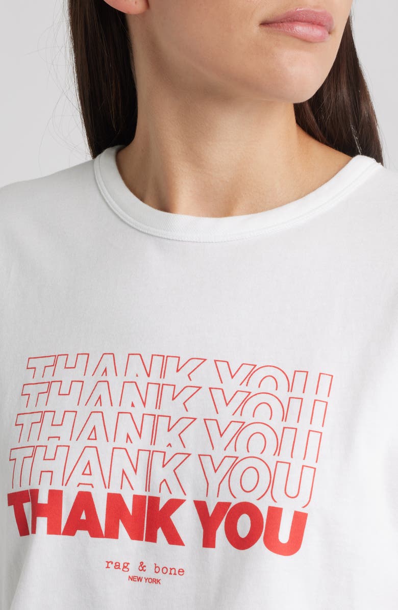 rag & bone Thank You Boxy Graphic T-Shirt, Alternate, color, 