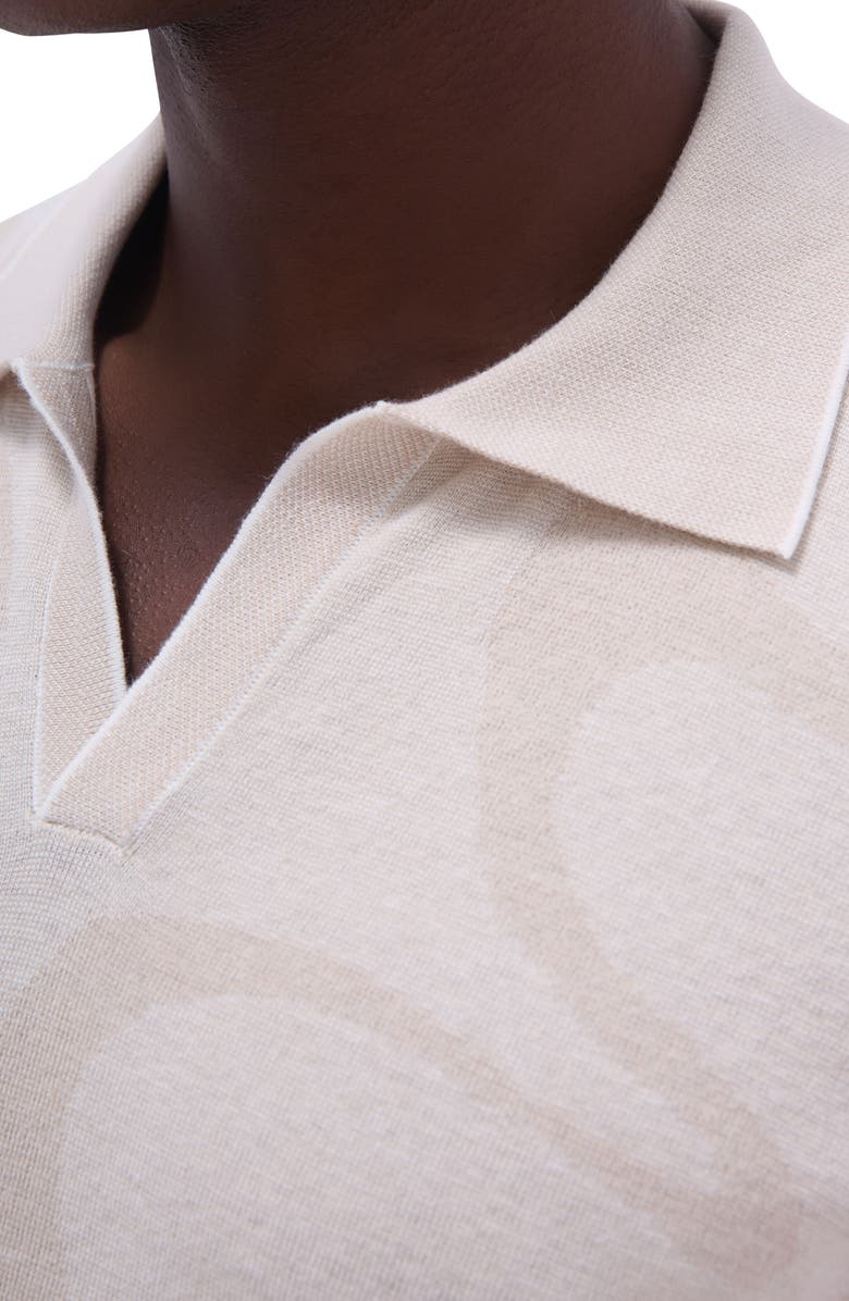 Bugatchi Johnny Collar Cotton 
Silk Polo Sweater, Alternate, color, 