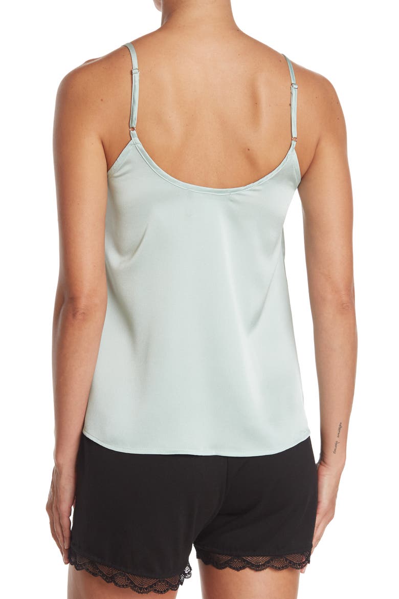 Woven Lace Trim Cami, Alternate, color, MINT