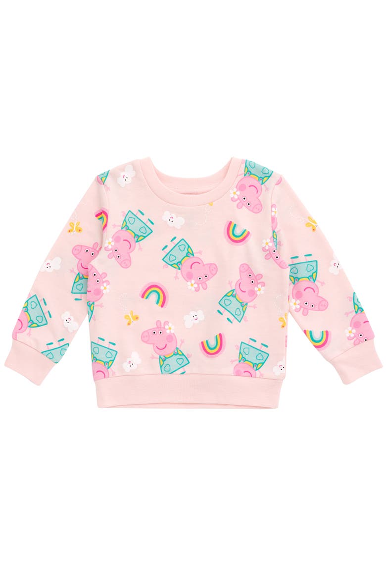 Pullover Sweatshirt, Main, color, Peppa Pig Light Pink