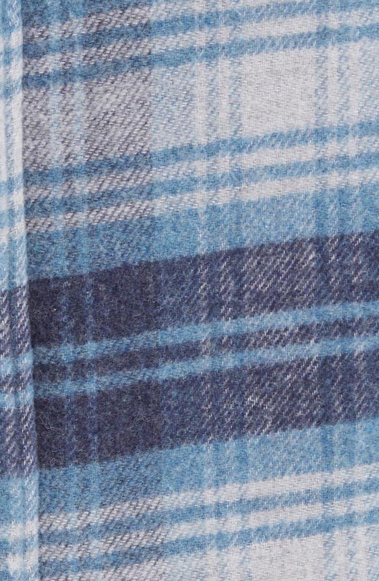 Faherty High Pile Fleece Lined Organic Cotton Blend Shirt Jacket, Alternate, color, 