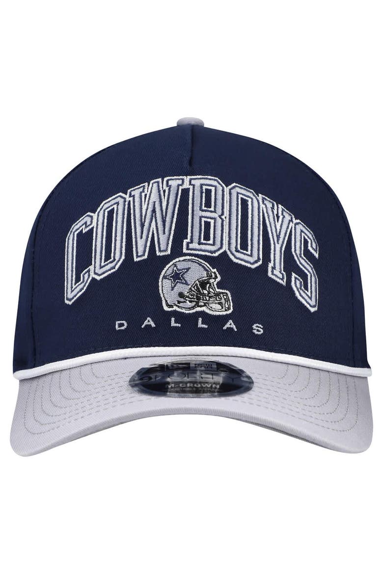 Men's New Era Navy Dallas Cowboys Arch 9FORTY A-Frame M-Crown Adjustable Hat, Alternate, color, Navy