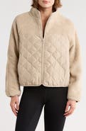 Z by Zella Faux Shearling Mixed Media Jacket