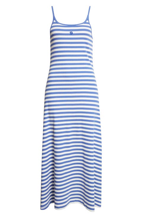 Laulaa Tsrita Unkko Kiski Stripe Stretch Cotton Dress