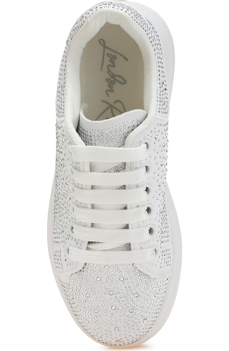 LONDON RAG Jitter Bug Platform Sneaker, Alternate, color, White
