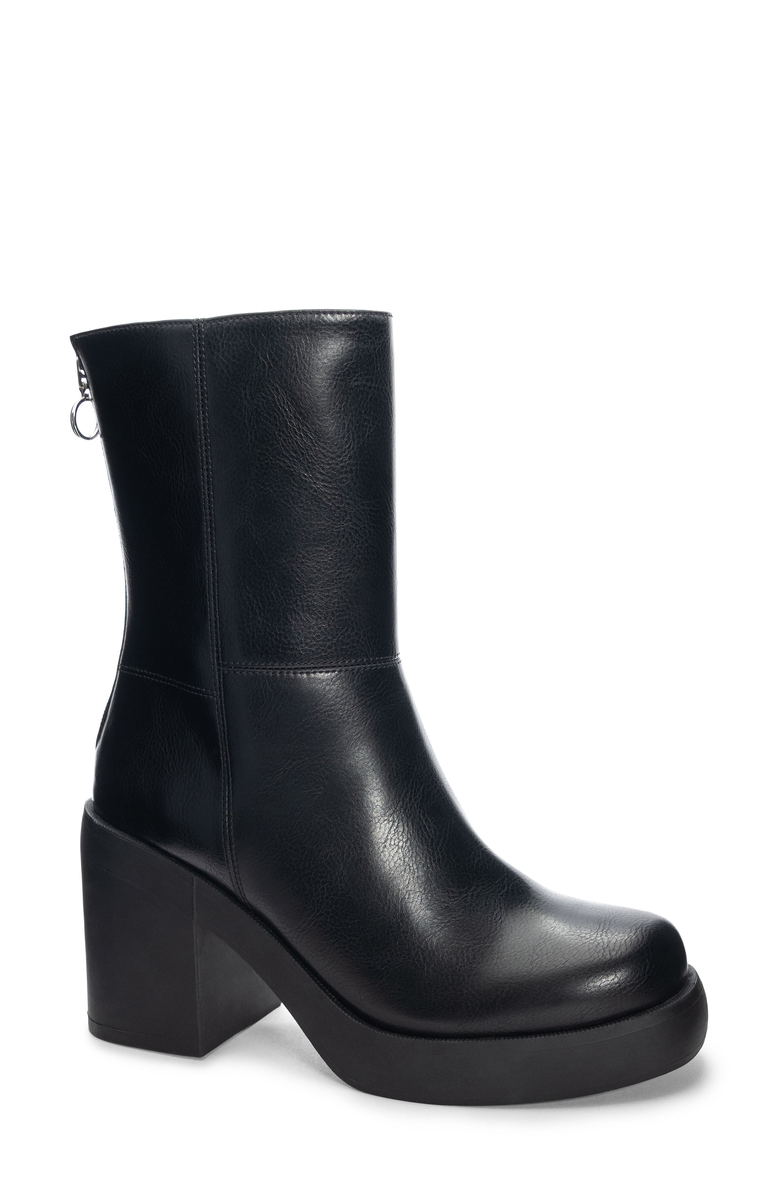 Dirty Laundry Grooves Patch Platform Bootie, Main, color, 