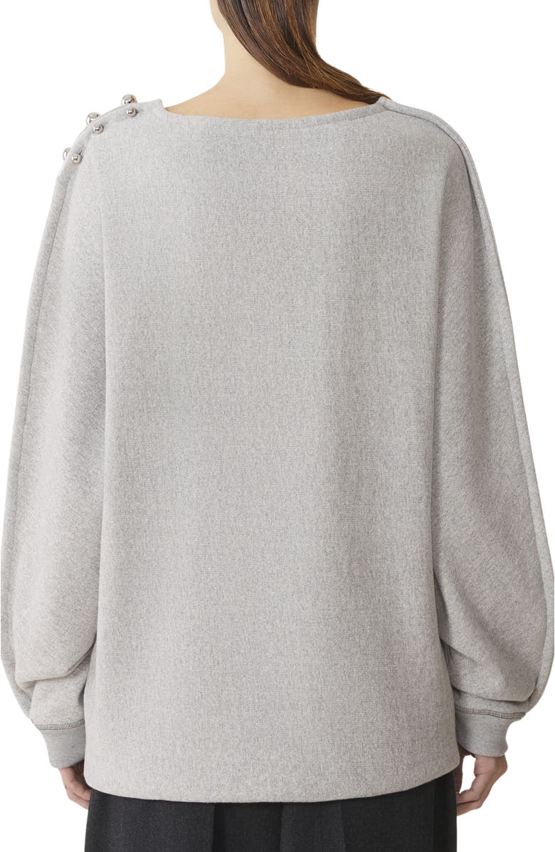 Lanvin Cotton Jersey Top, Alternate, color, 