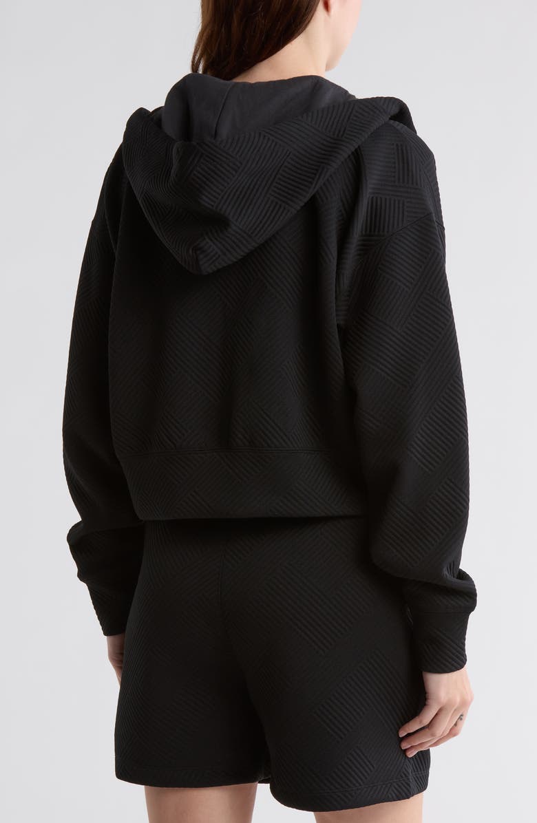 STARTER Jacquard Zip Hoodie, Alternate, color, Black