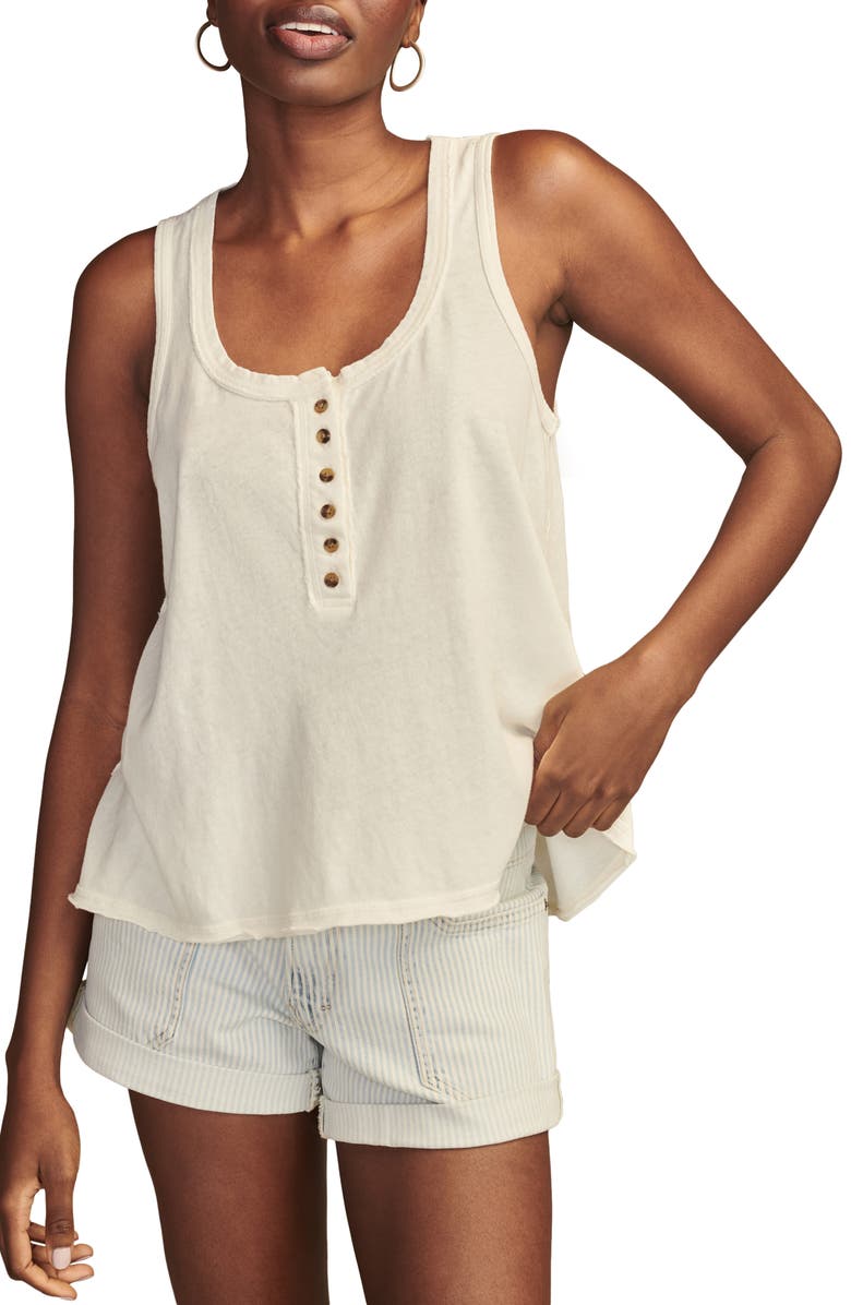 Lucky Brand Cotton Henley Tank, Main, color,