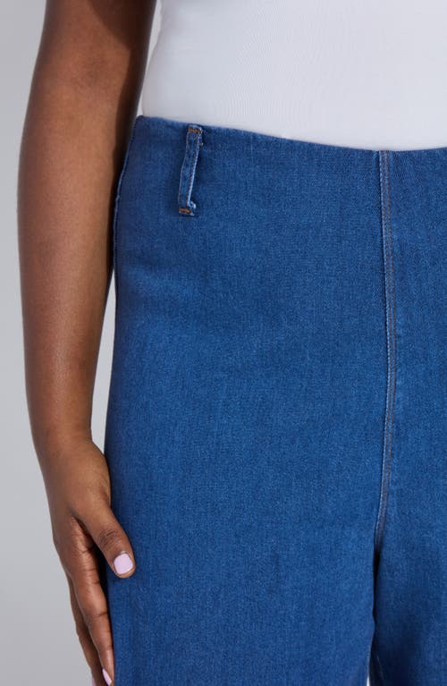 Lyssé Pull-on Fringe Crop Wide Leg Jeans