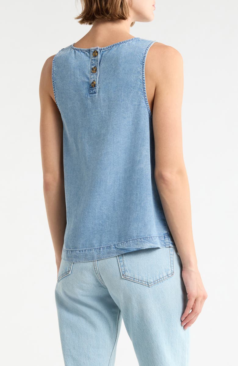 Splendid Chambray Tank, Alternate, color, Indigo Blue