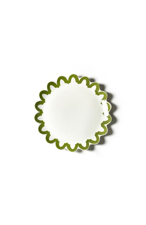Olive Arabesque Trim Scallop Platter