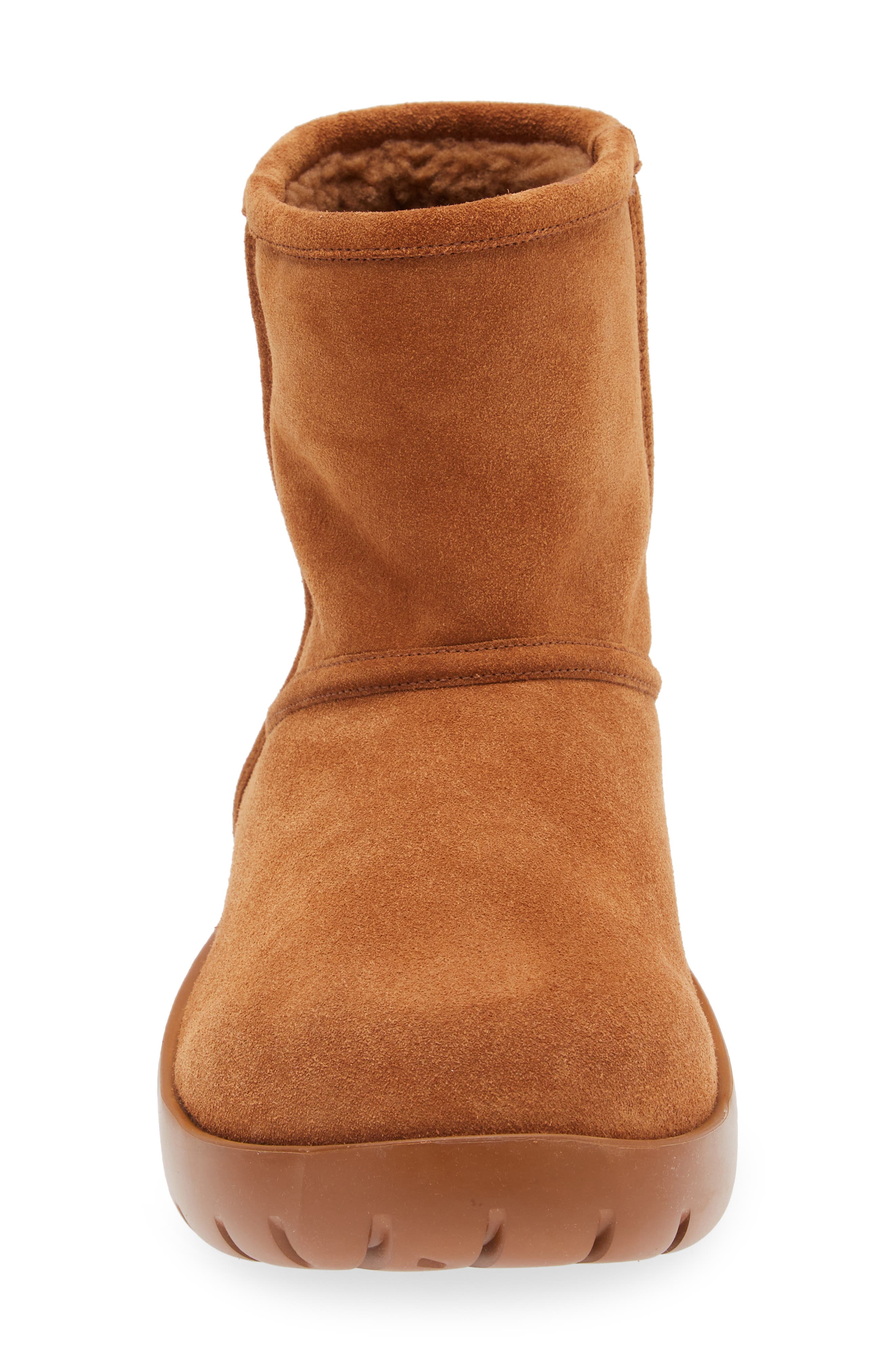 Bottega Veneta Snap Genuine Shearling Ankle Boot, Alternate, color, 