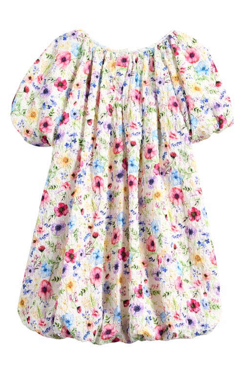 Next Kids' Puff Sleeve Floral Party Dress