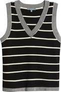 Wit & Wisdom Stripe V-Neck Sweater Vest