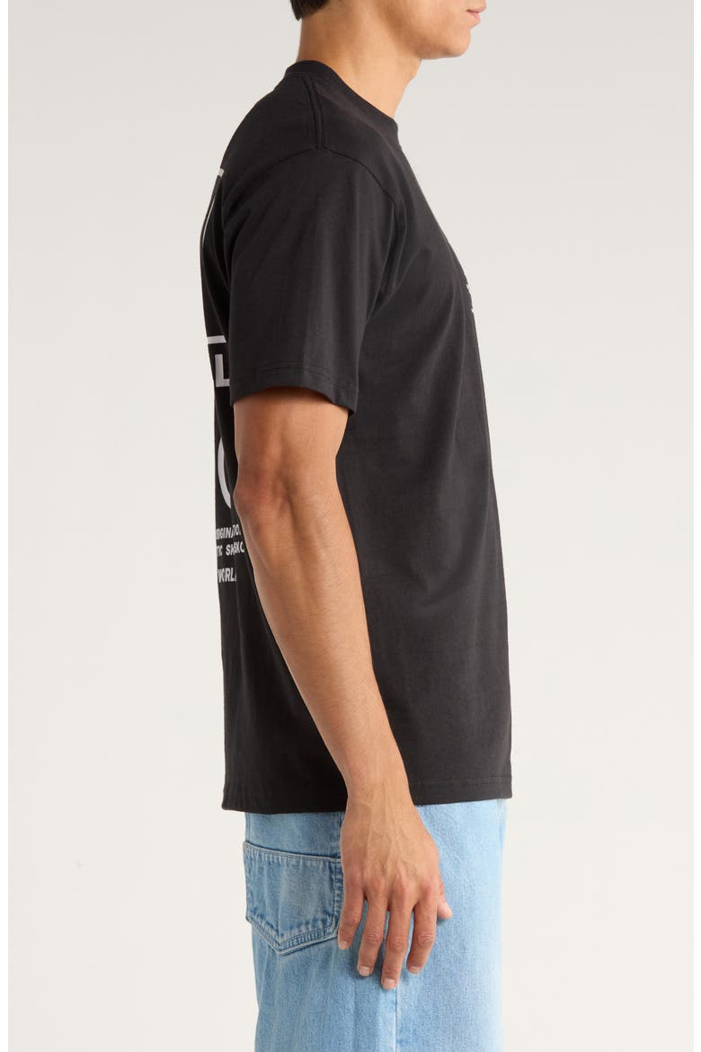 Stacked Hi Cotton Graphic T-Shirt, Alternate, color, BLACK
