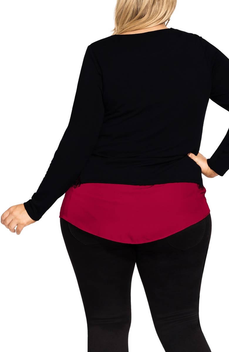 City Chic Effortless Top, Alternate, color,