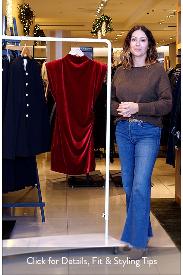 Ila Cap Sleeve Velvet Minidress video