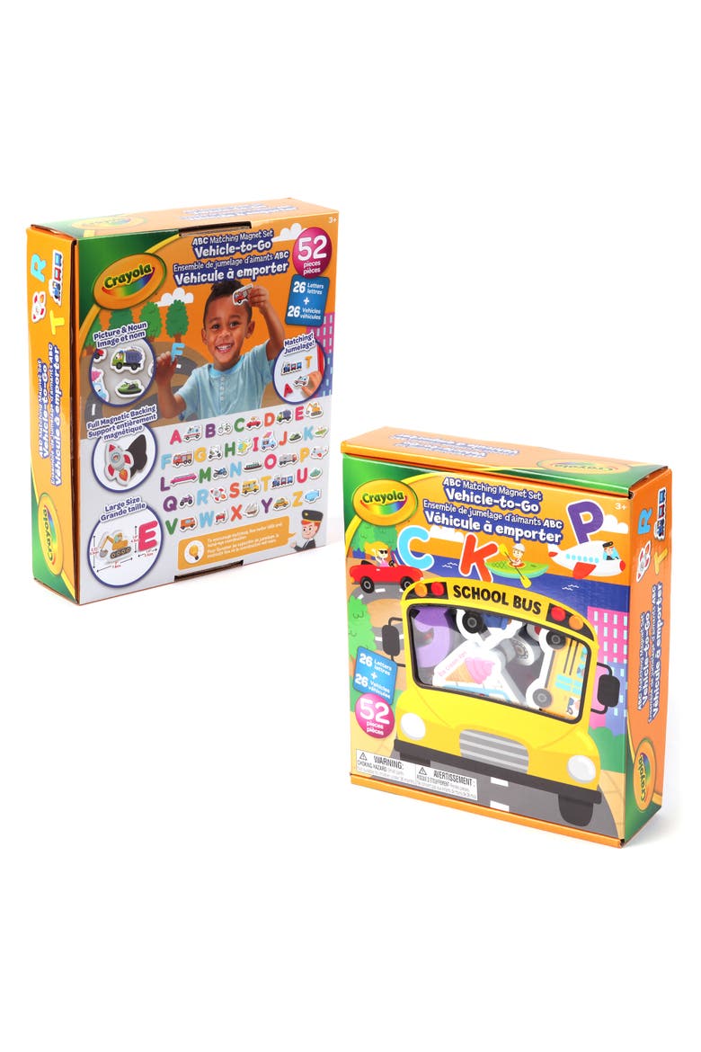 Abc Matching Magnet Set, 52Pc, 3+, Alternate, color, Multicolored