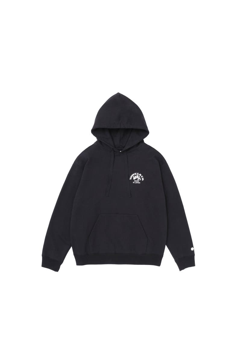 vowels Company Hoodie, Main, color, Black