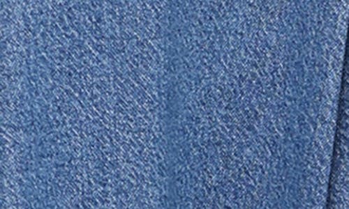 Avec Les Filles Button Front Sleeveless Denim Fit & Flare Dress In Blue