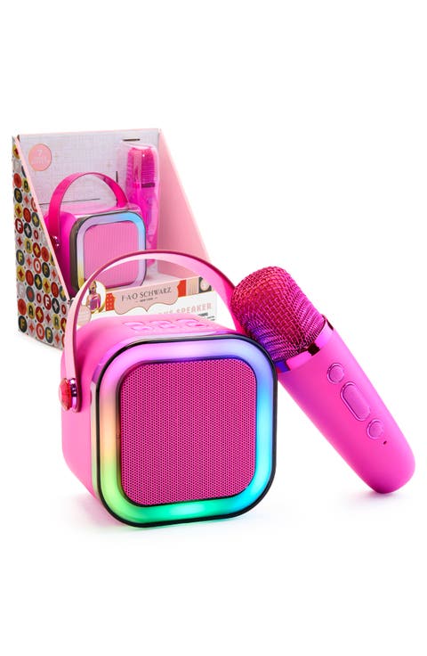 Kids' Bluetooth Karaoke Speaker & Wireless Microphone