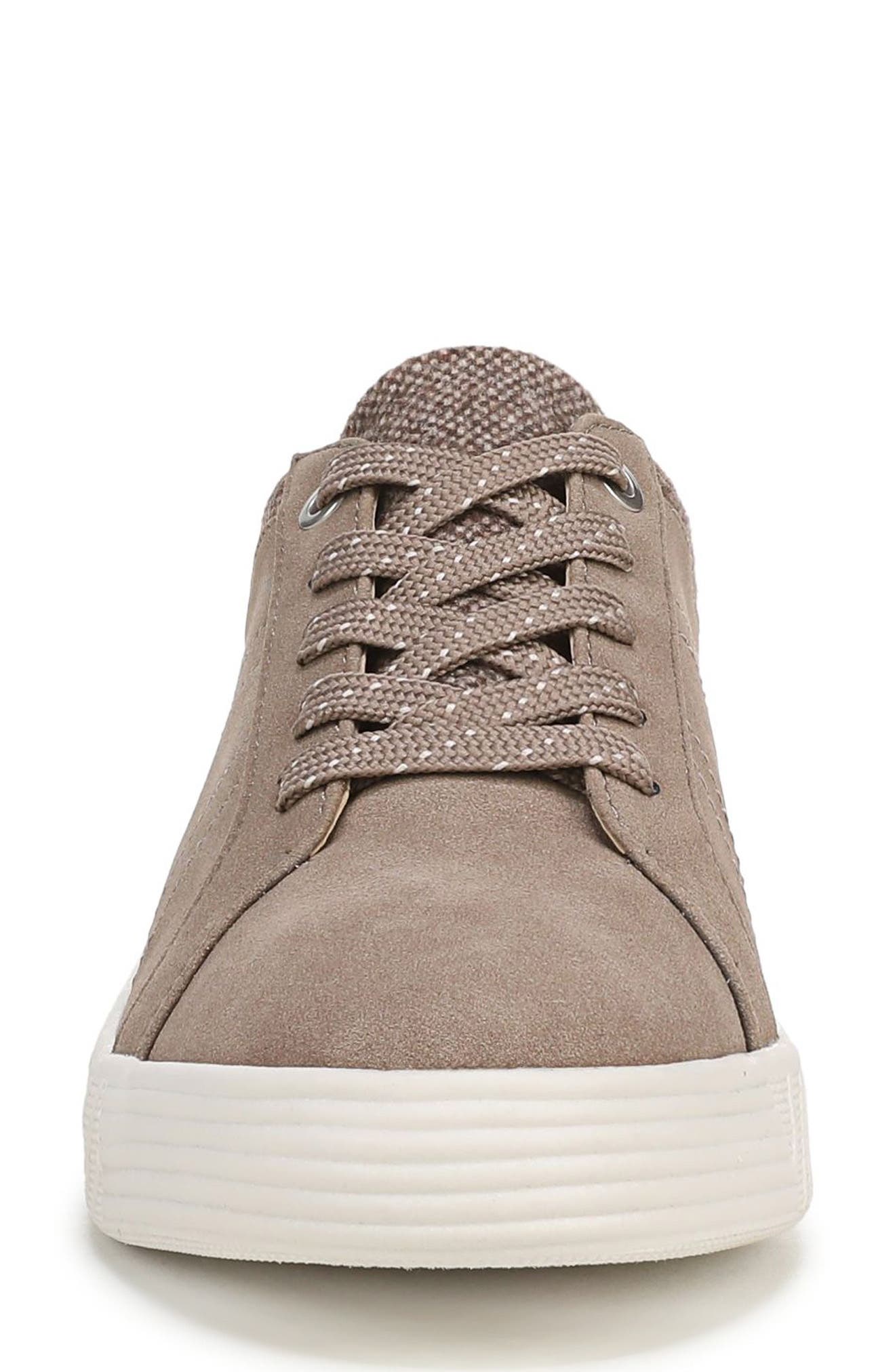 Neela Sneaker, Alternate, color, GREY WOOL / FAUX LEATHER