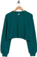 LSPACE Half Court Cropped Pullover Sweatshirt