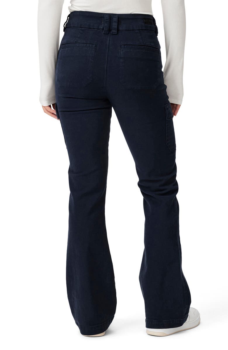 PAIGE Dion High Waist Cargo Flare Jeans, Alternate, color, Nvyskyline