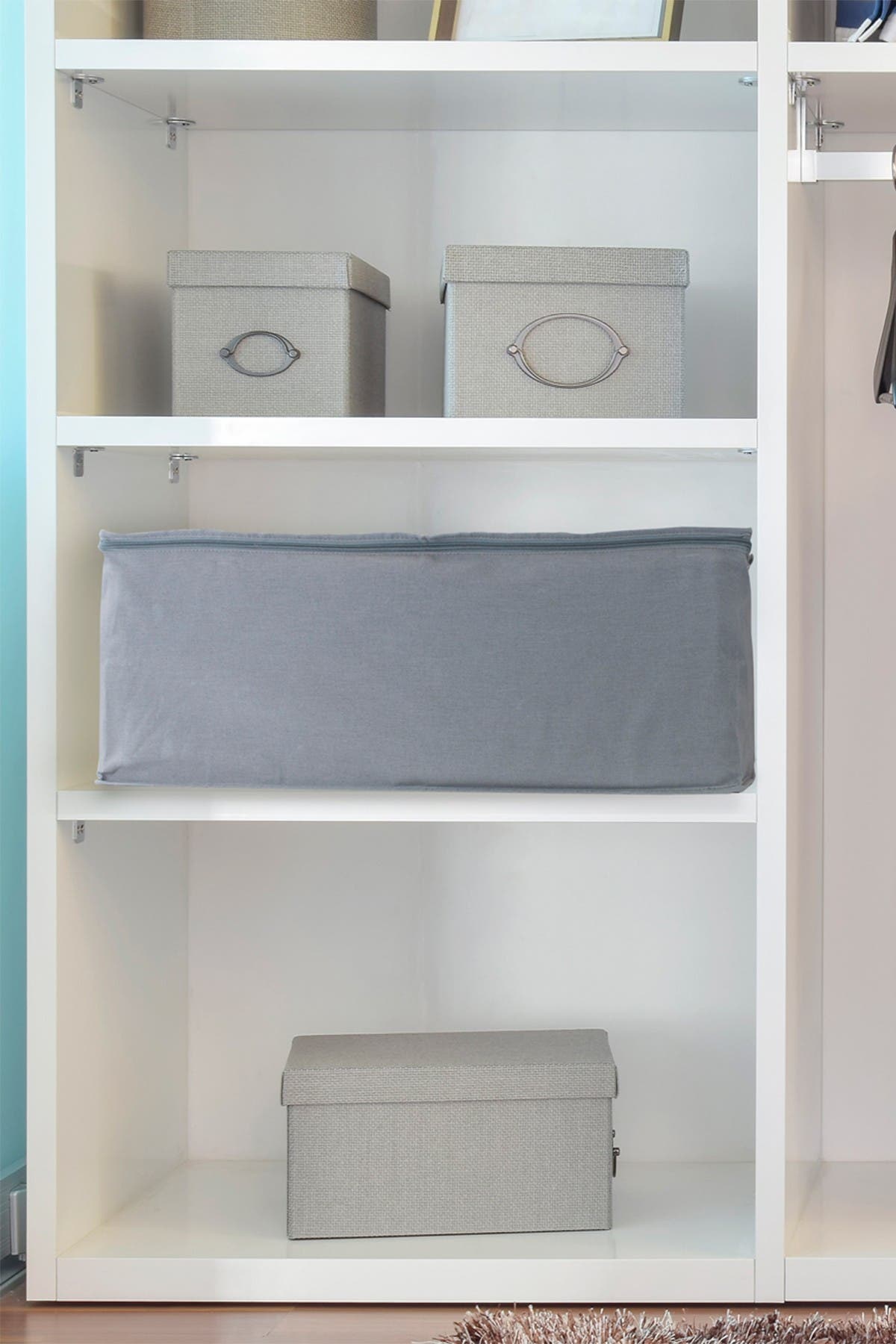 SORBUS Jumbo Foldable Storage Organizer Bag - Grey, Alternate, color, 