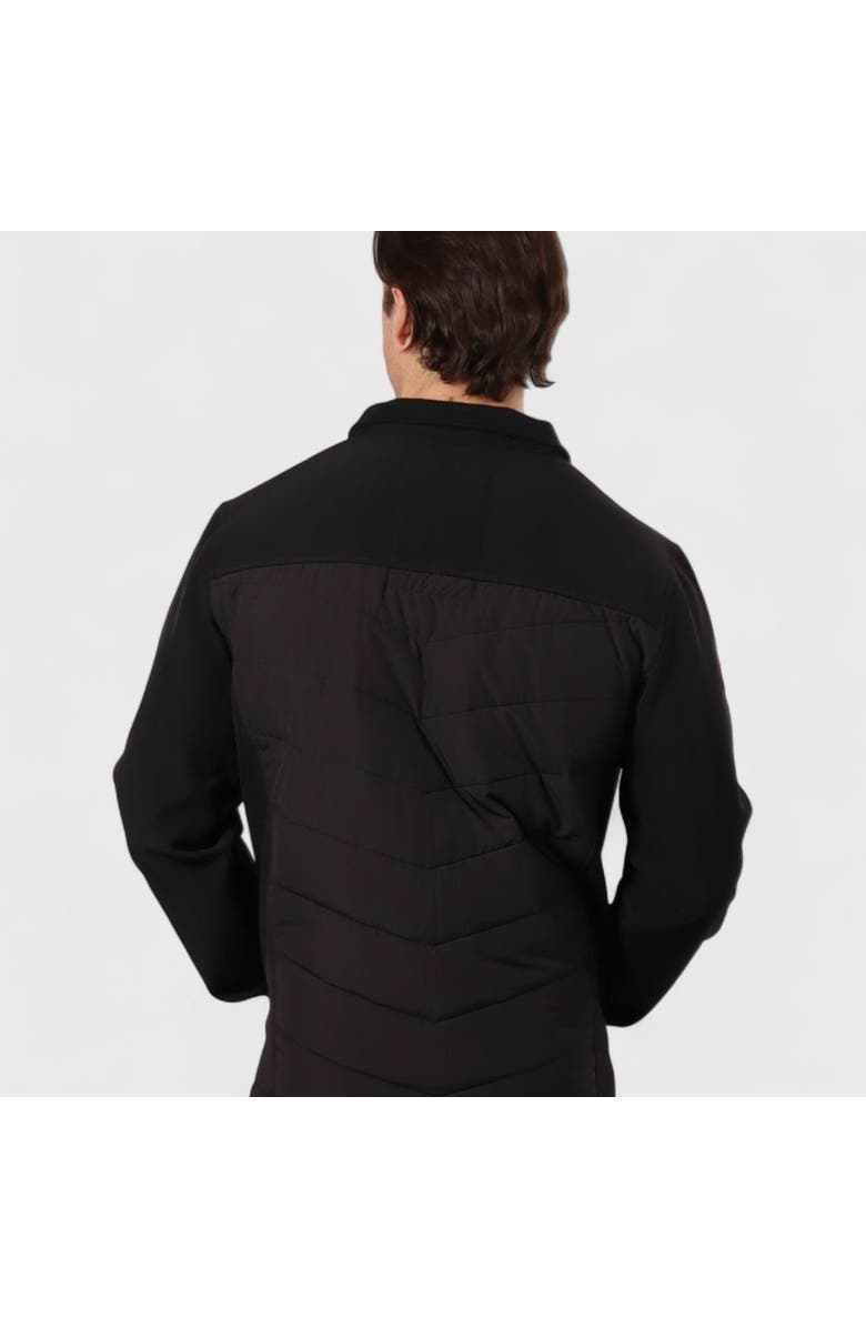 CANADA WEATHER GEAR Men's Hybrid Softshell Puffer Jacket, Alternate, color, Black