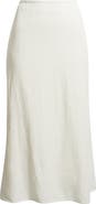 Nordstrom Linen Blend Midi Skirt