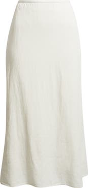 Nordstrom Linen Blend Midi Skirt