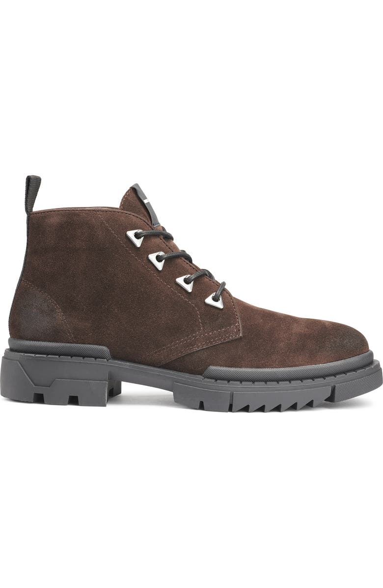 KARL LAGERFELD PARIS Suede Lug Chukka Boot, Alternate, color, Dark Brown