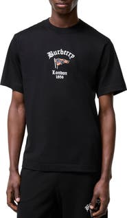 Burberry Check Flag Cotton T-shirt