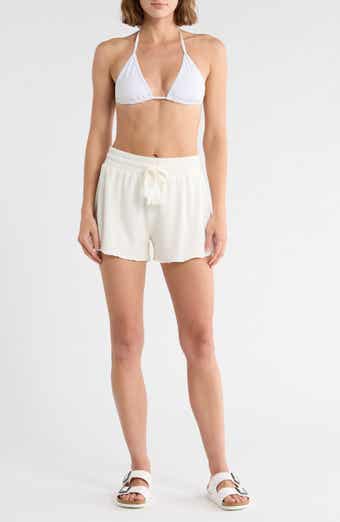 Elan Drawstring Waist Cover-Up Shorts