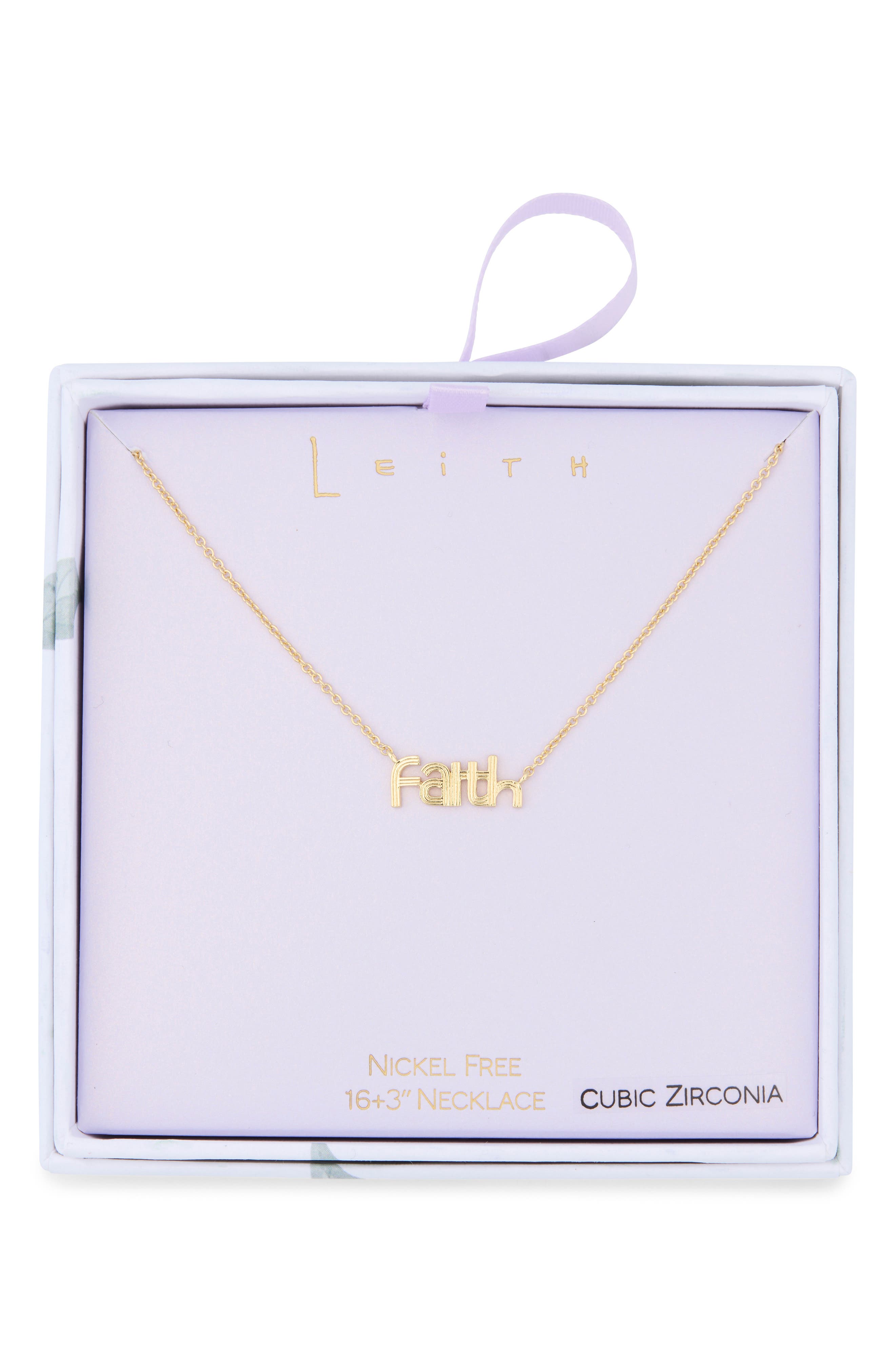 Leith Faith Pendant Necklace