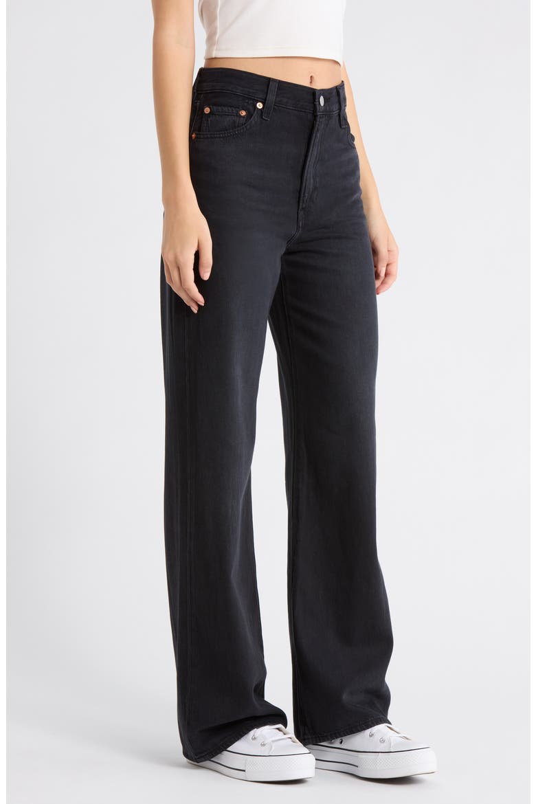 Ribcage High Waist Wide Leg Jeans, Alternate, color, NONE YOUR BUSINESS