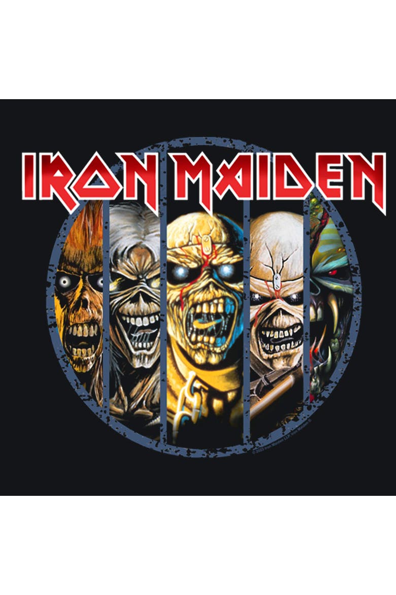 Men's Iron Maiden Classic Faces  Graphic T-Shirt, Alternate, color, Black