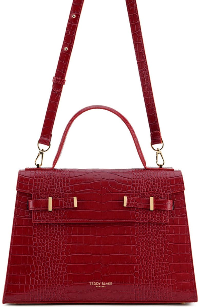 Teddy Blake Ava Croco 14", Alternate, color, Dark Red