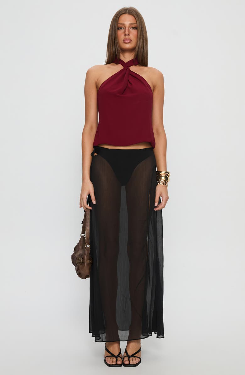 Princess Polly Adalynne Twist Neck Top, Alternate, color, 